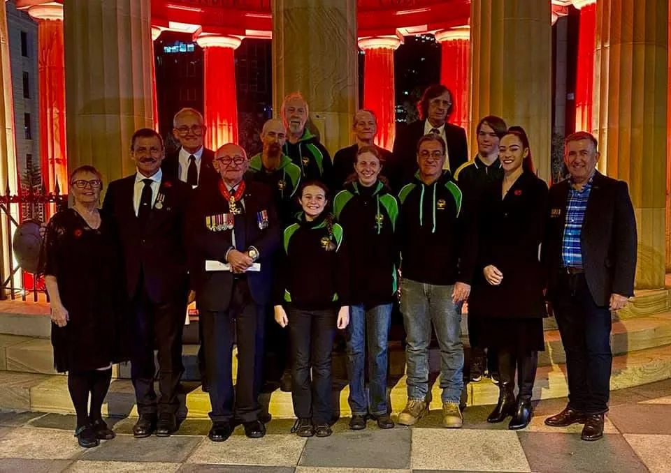 The gathering at the 2021 ANZAC Midnight Service