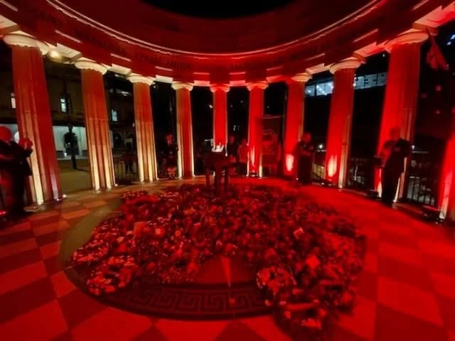 Wreaths laid at the Shrine of Remembrance, 2021
