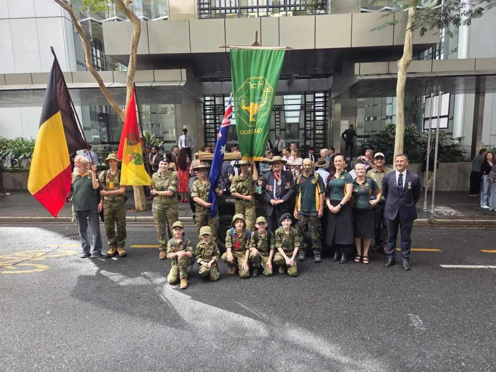 Toc H Queensland marching in the 2025 ANZAC Day Parade