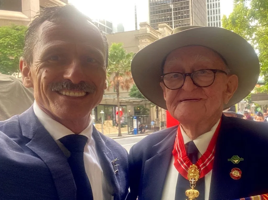 Proud veterans at the parade