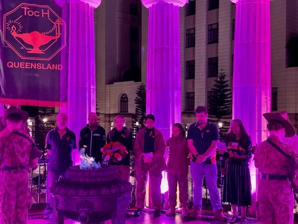 Toc H members paying their respects